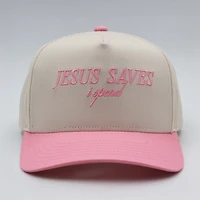 Jesus Saves Hat in Pink