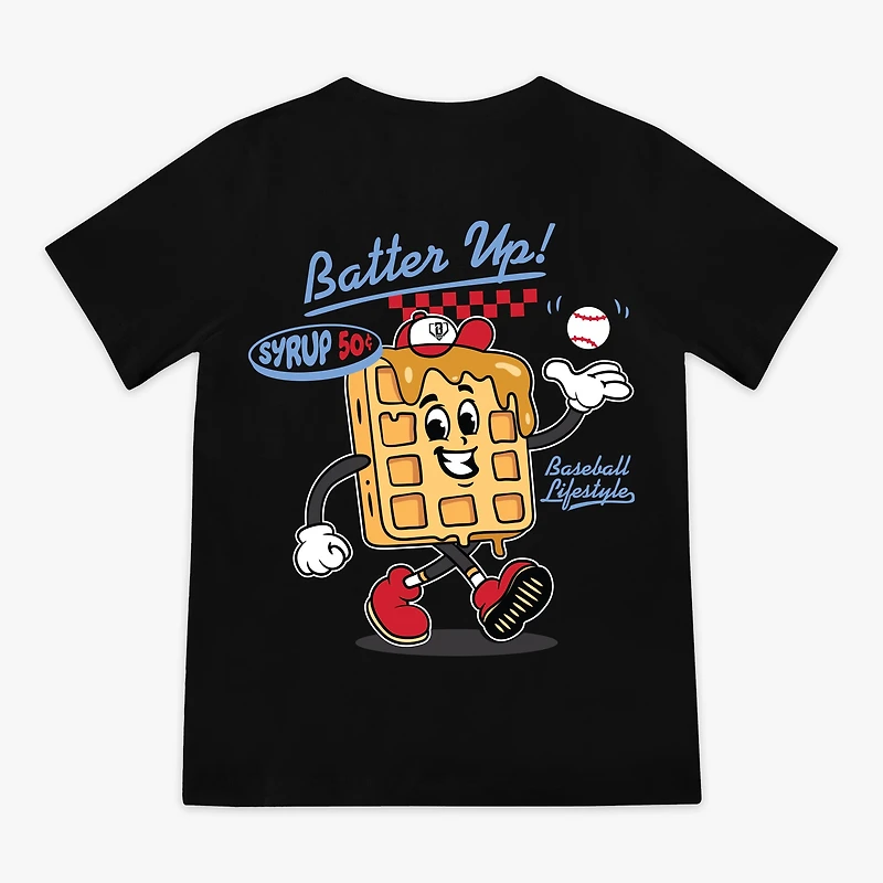 Youth Waffle and Syrup Short Sleeve T-Shirt