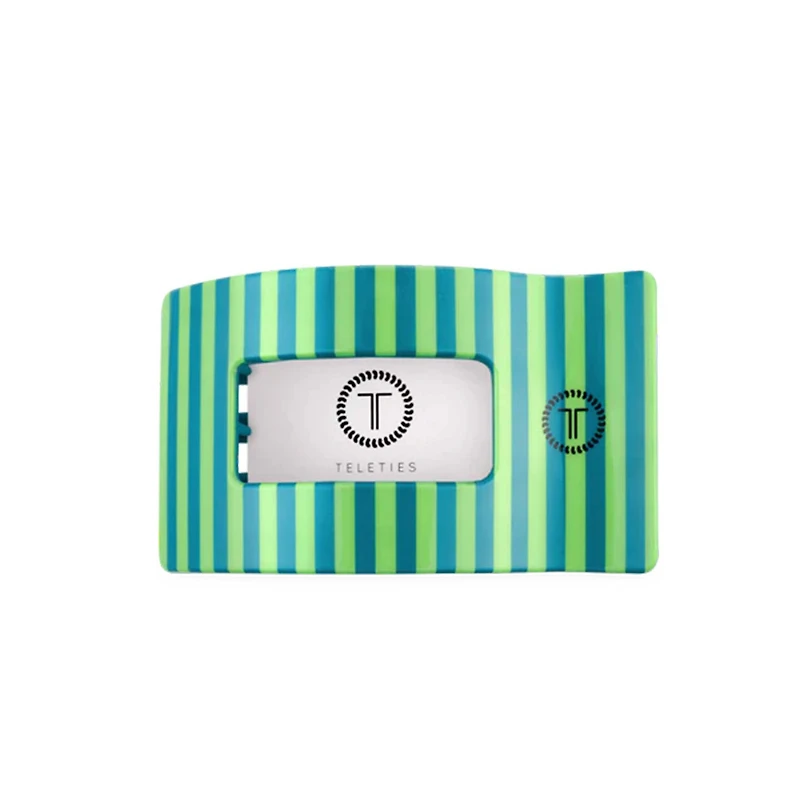 Medium Flat Rectangle Hair Clip in Cabana Cutie