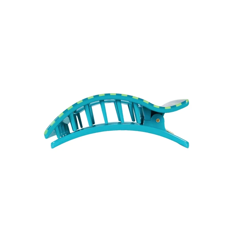 Medium Flat Rectangle Hair Clip in Cabana Cutie