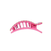 Medium Flat Rectangle Hair Clip in Summer Crush