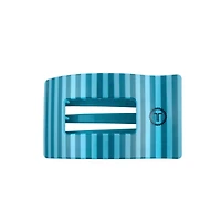 Medium Flat Rectangle Hair Clip in Splash Zone