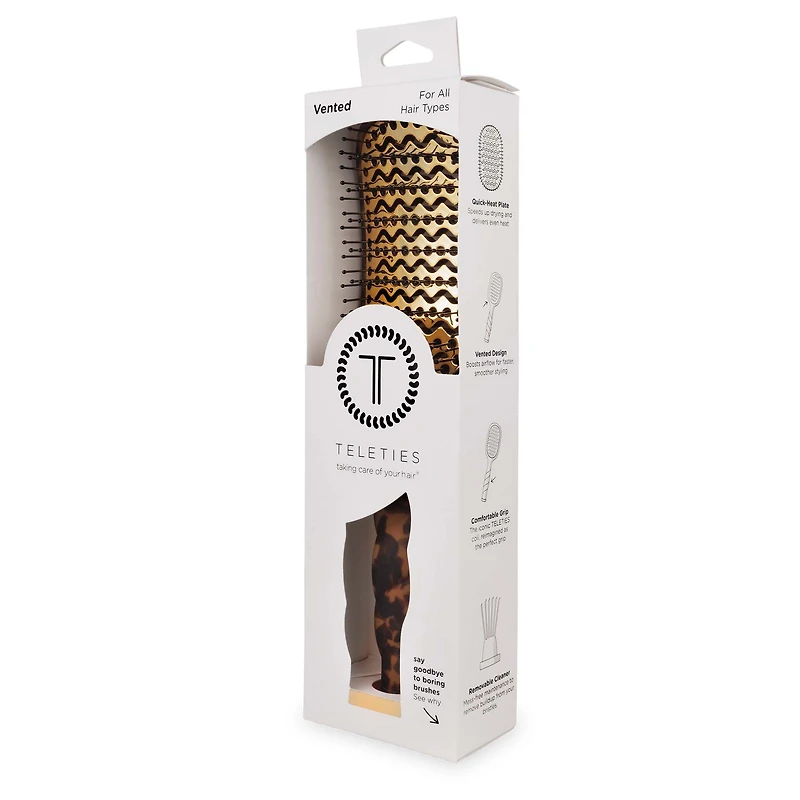 Tortoise Vented Paddle Hair Brush