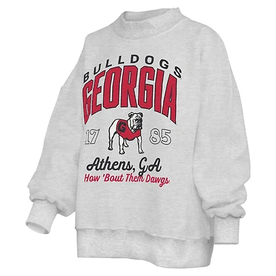 Georgia Bulldogs Reversible Oversized Mock Neck Sweatshirt