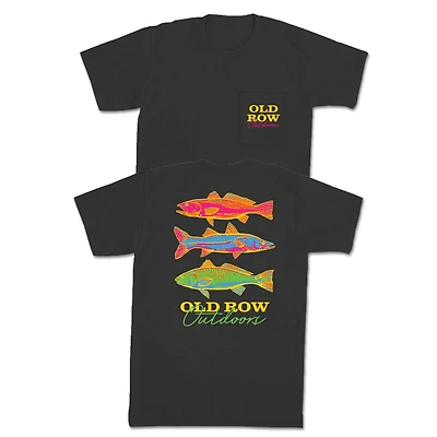 Outdoor Neon Fish Short Sleeve T-Shirt Pepper