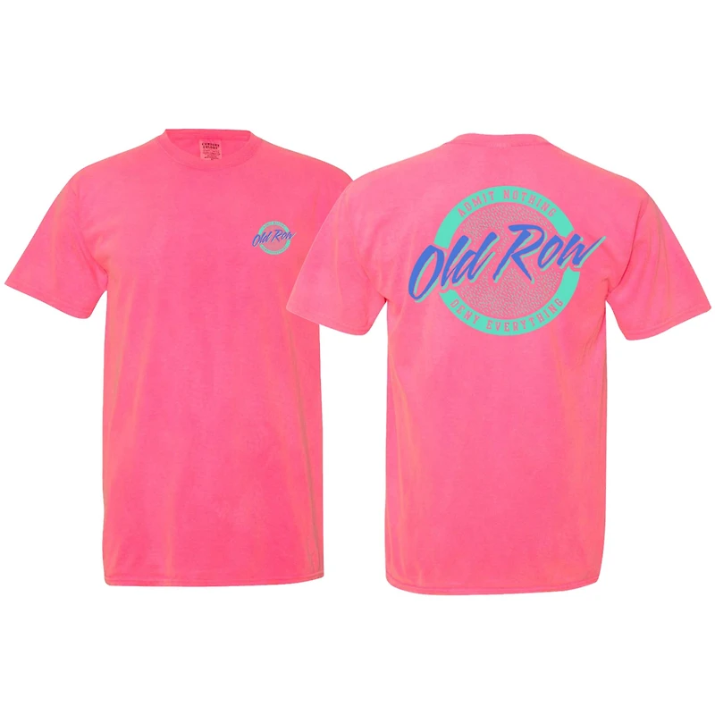 Circle Logo Short Sleeve T-Shirt Neon Pink
