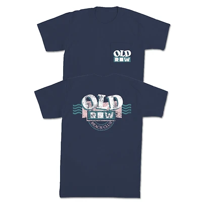 90s Beach Club Short Sleeve T-Shirt Navy