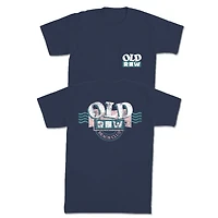 90s Beach Club Short Sleeve T-Shirt Navy