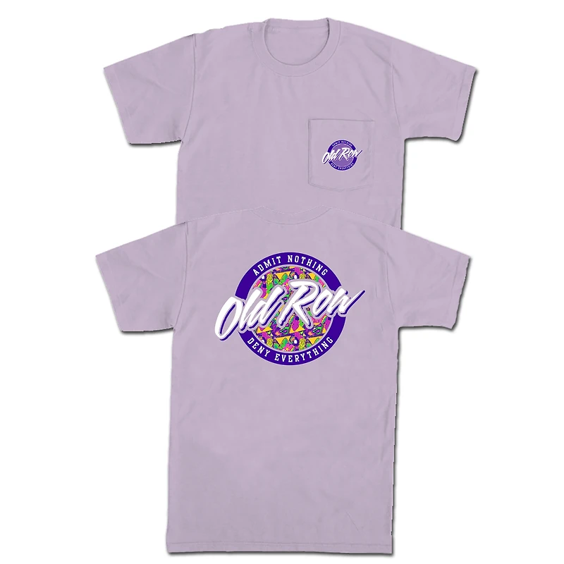 Party Toucan Circle Logo Short Sleeve T-Shirt Orchid