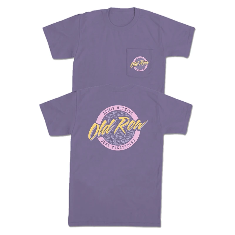 Circle Logo Short Sleeve Pocket T-Shirt Grape