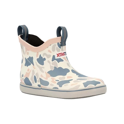 Youth Ankle Deck Boot Ivory Duck Camo