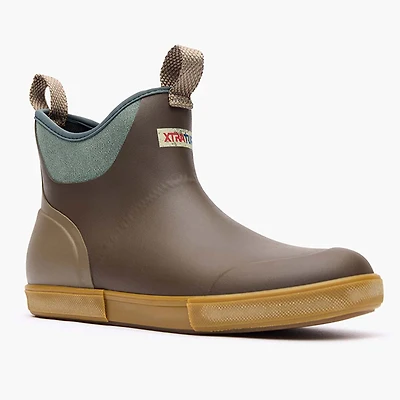 Men's Vintage Ankle Deck Boot Brown