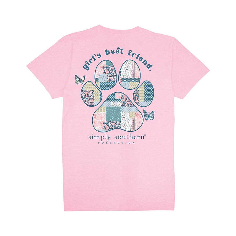 Youth Dog Paw Short Sleeve T-Shirt