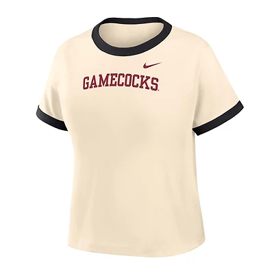 South Carolina Gamecocks Women's Modern Crop Ringer T-Shirt