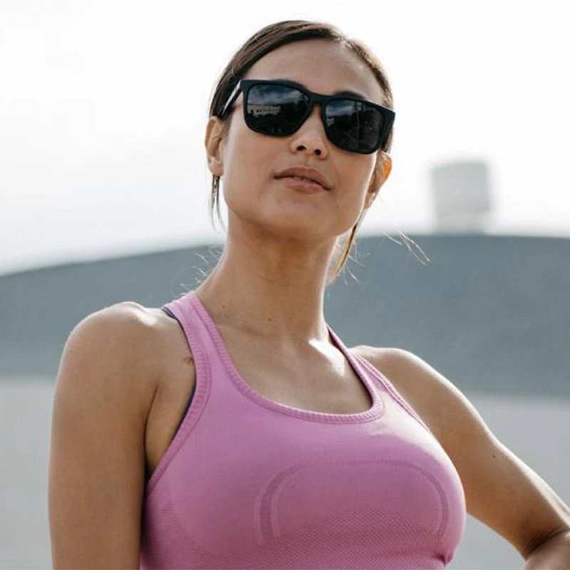 Knockaround® Fast Lanes Sunglasses Matte Black on Black Smoke