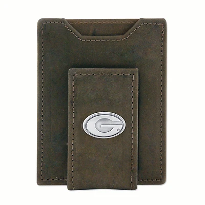 UGA Crazy Horse Conch Leather Clip