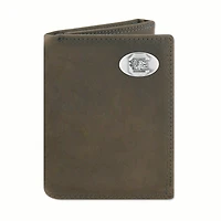 USC Crazy Horse Conch Leather Trifold