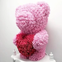 Sweetheart Jumbo Rose Foam Bear