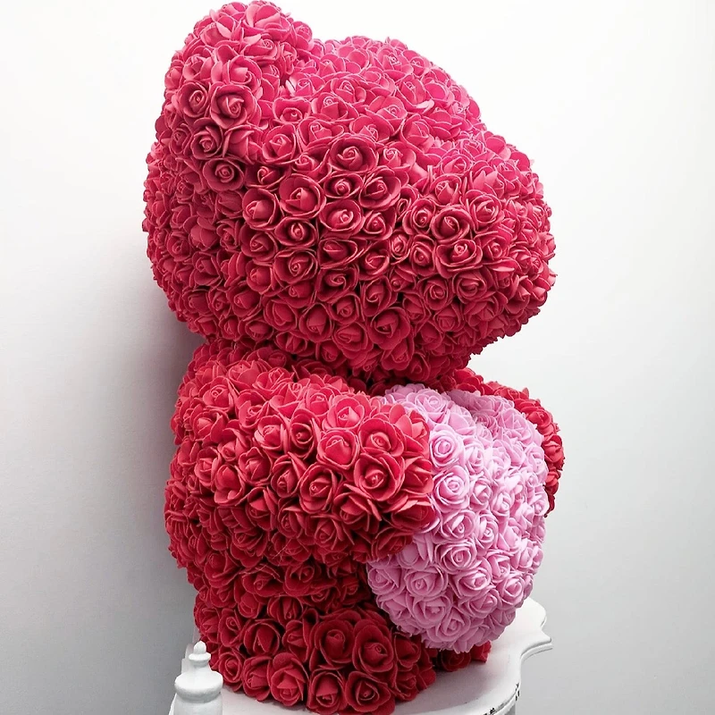 Sweetheart Jumbo Rose Foam Bear