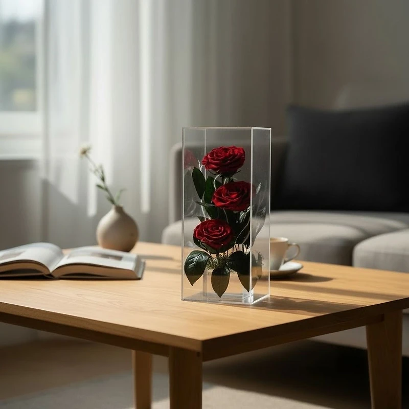 Eternity 3-in-1 Rose Enchanted Glass Case