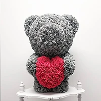 Sweetheart Jumbo Rose Foam Bear