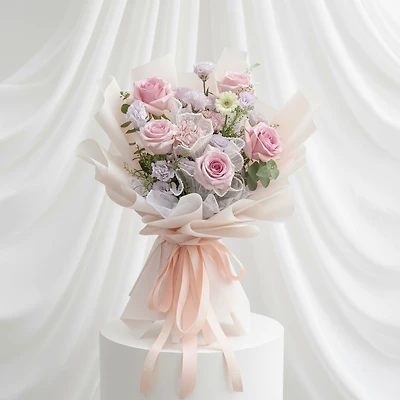 Spring Pink Arrangement - Fresh Flowers