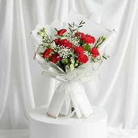 Shimmering in Red Bouquet - Fresh Flowers