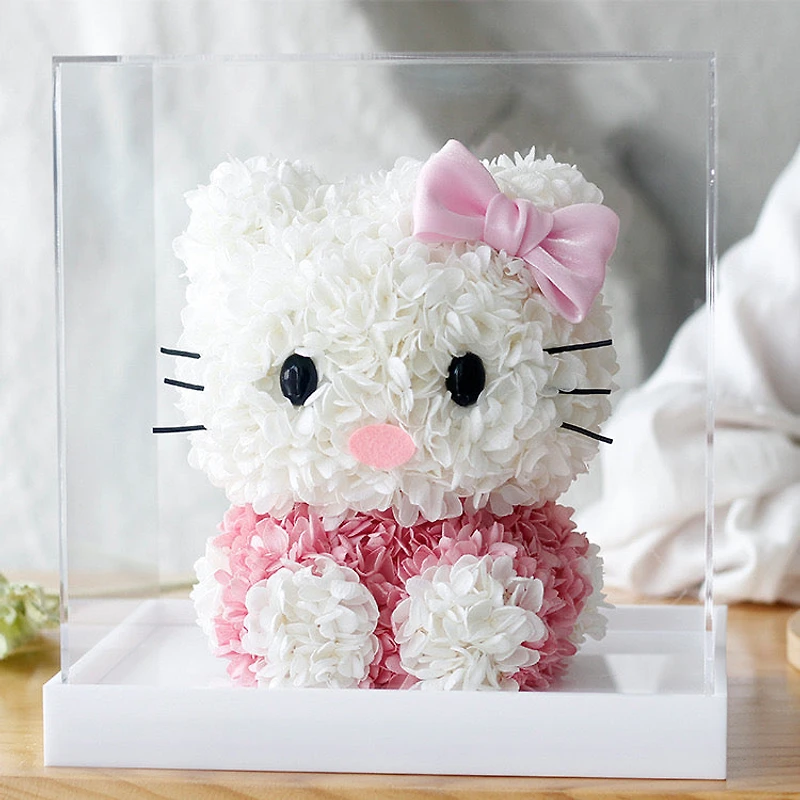 Flower Hello Kitty Acrylic Case - Full Coverage