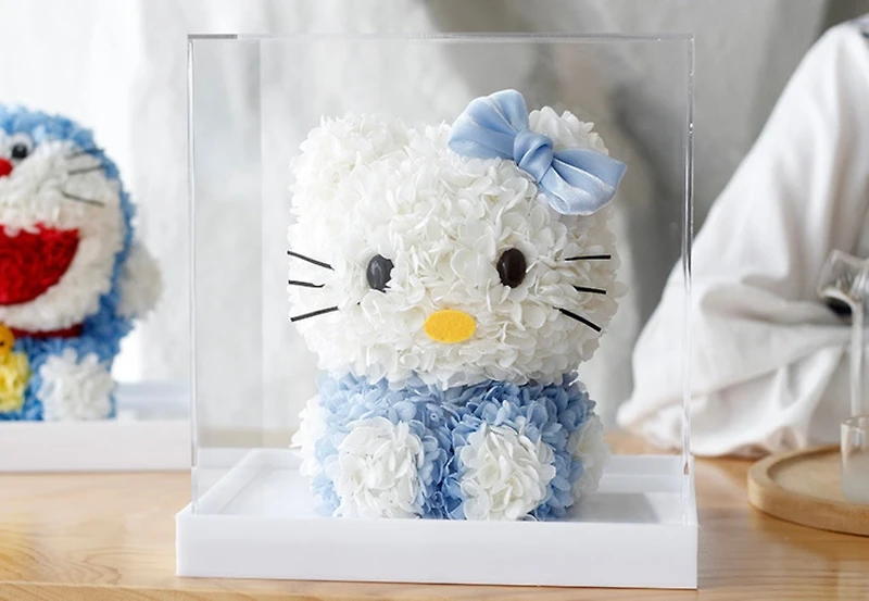 Flower Hello Kitty Acrylic Case - Full Coverage