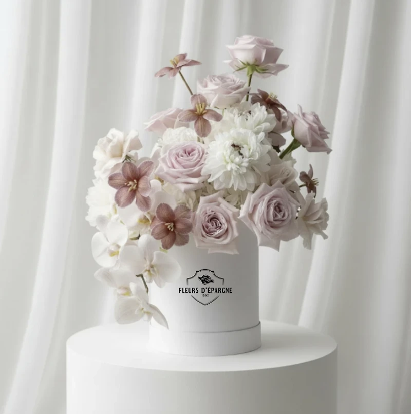 Pretty in Pink Hat Box - Fresh Flowers