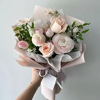 Pastel Breeze Arrangement - Fresh Flowers