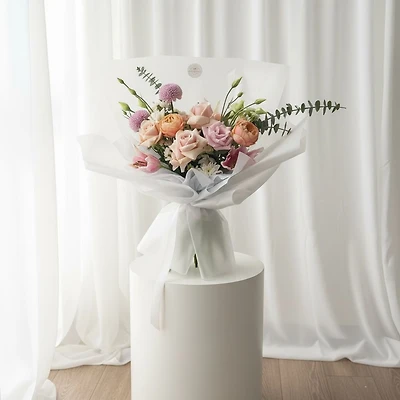 Pastel Blooms Bouquet - Fresh Flowers