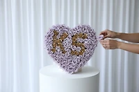 Suede Signature Heart Box - Your Custom Design