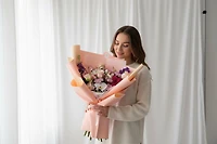 Pink Garden Arrangement - Fresh Flowers