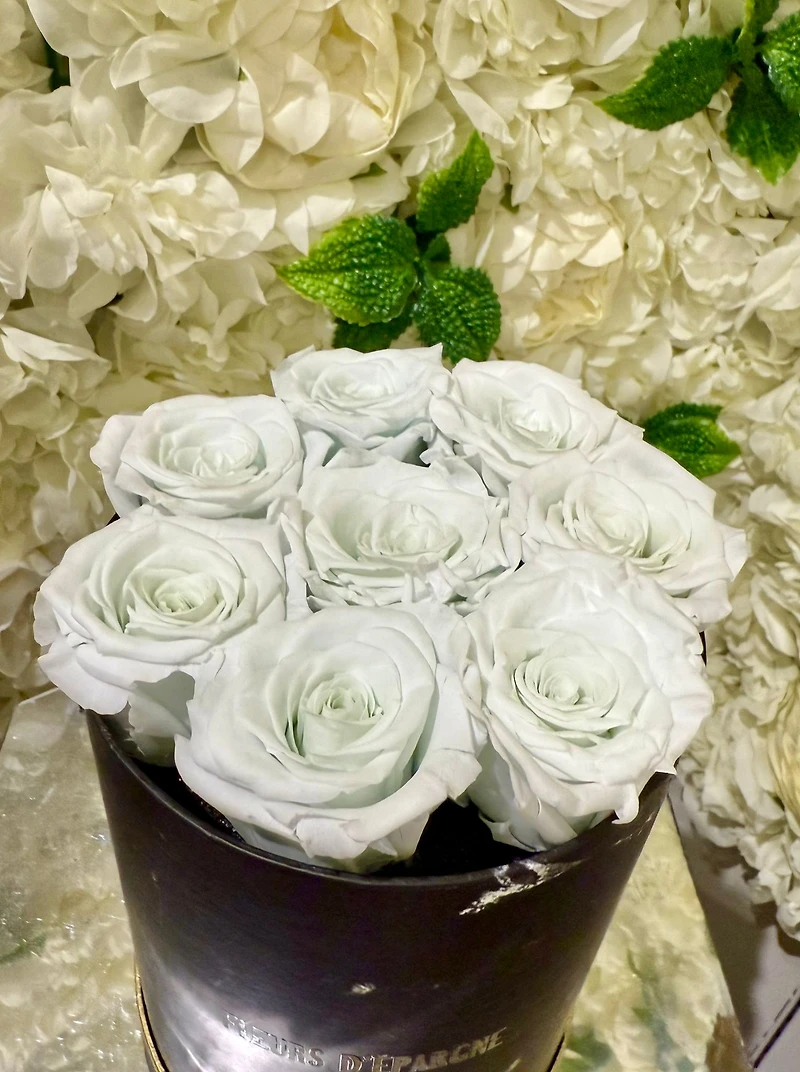 Tall Marble Round Bucket