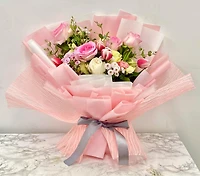 Powdered Blush Bouquet - Fresh Flowers