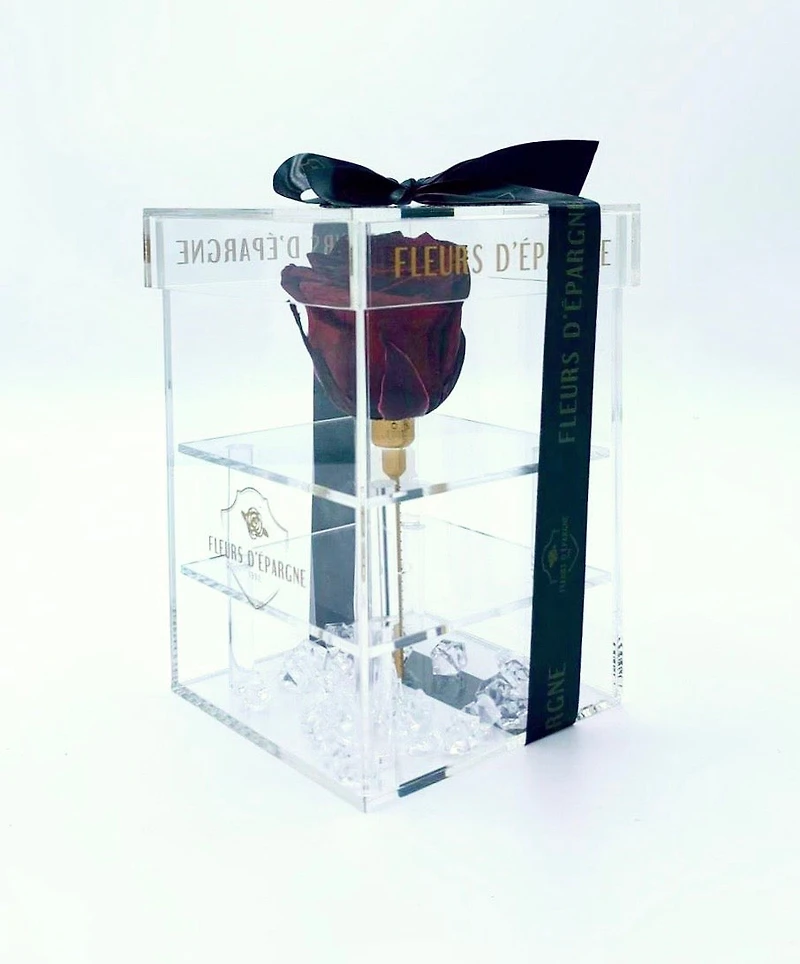 Purest Crystal Box with Long Stemmed 3 Year Rose