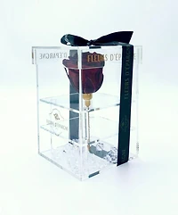Purest Crystal Box with Long Stemmed 3 Year Rose