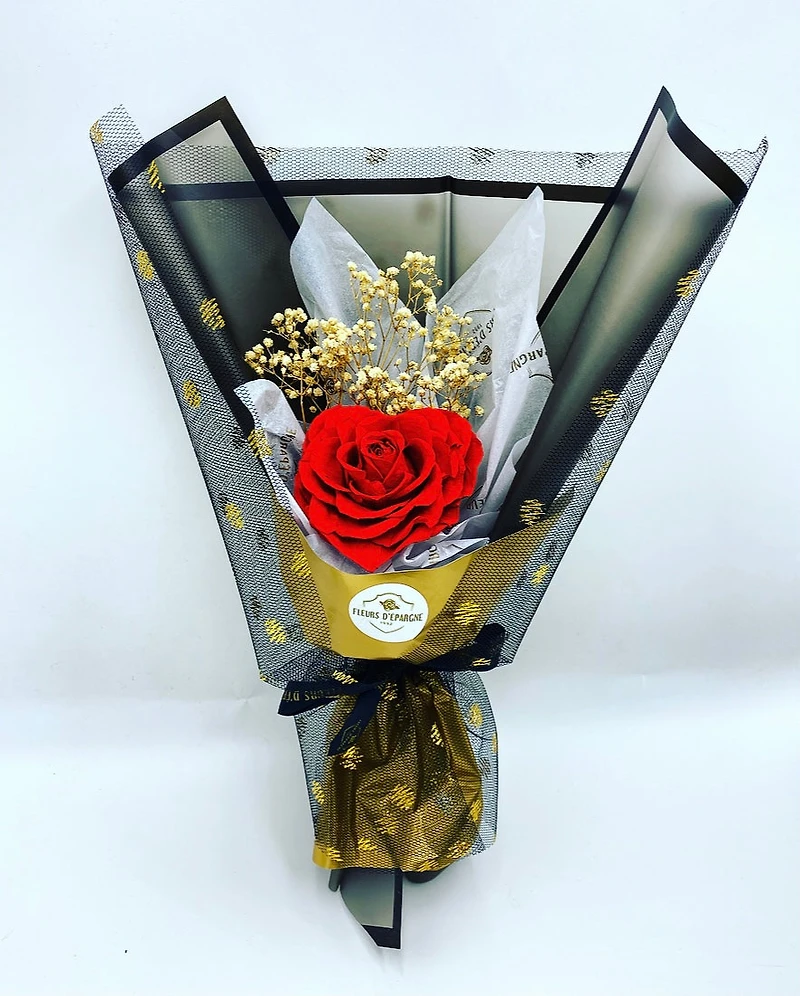 Single Jumbo Bouquet with Heart Rose