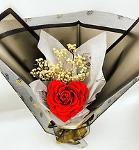 Single Jumbo Bouquet with Heart Rose