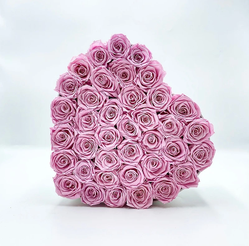 Suede Signature Heart Box