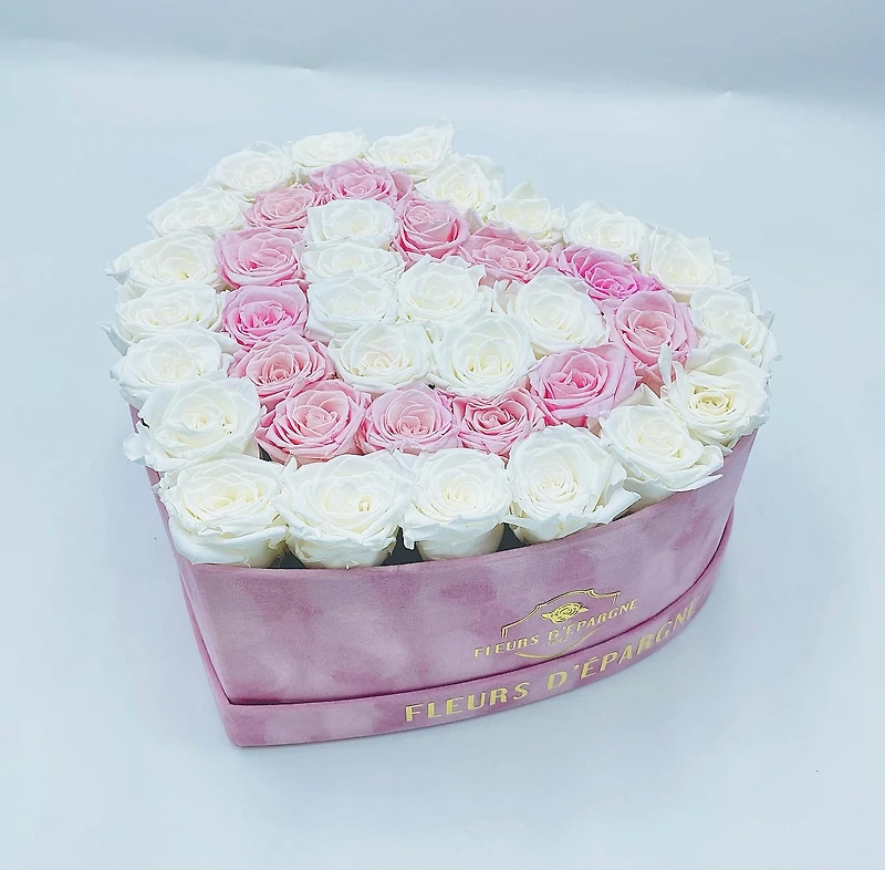 Suede Signature Heart Box