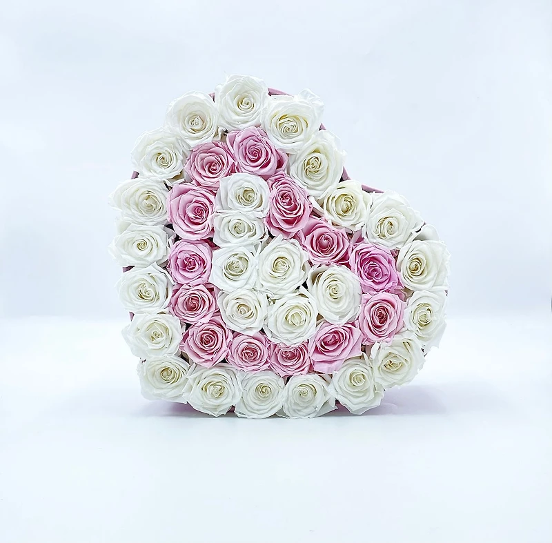 Suede Signature Heart Box