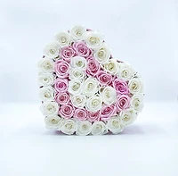 Suede Signature Heart Box