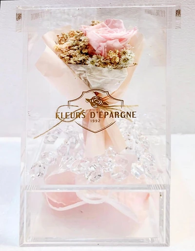 Crystal Bouquet Box (with drawer)