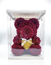 Pearl Heart Luxe Foam Rose Bear