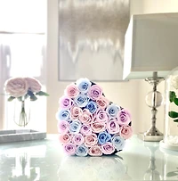 Suede Signature Heart Box