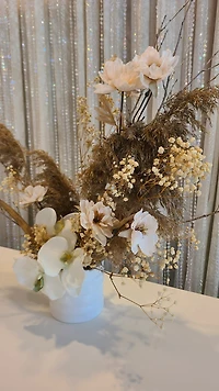 Abstract Silk & Dry Arrangement