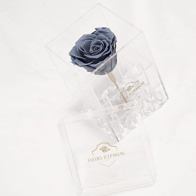 Purest Crystal Box with Long Stemmed 3 Year Rose