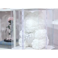 Pearl Heart Luxe Foam Rose Bear